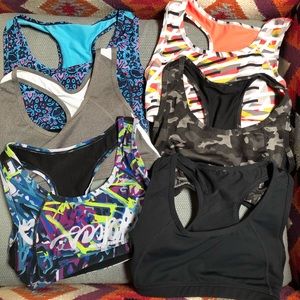 Bundle of 6 Fabletics Sports Bras, SzXS